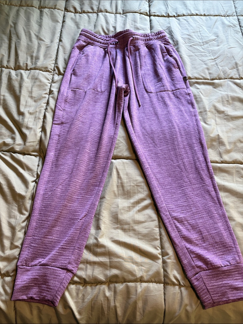 Free Country Lavender Stretch Knit Joggers